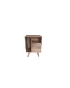 Nightstand 1 Drawer 2 Spaces 45x37x60